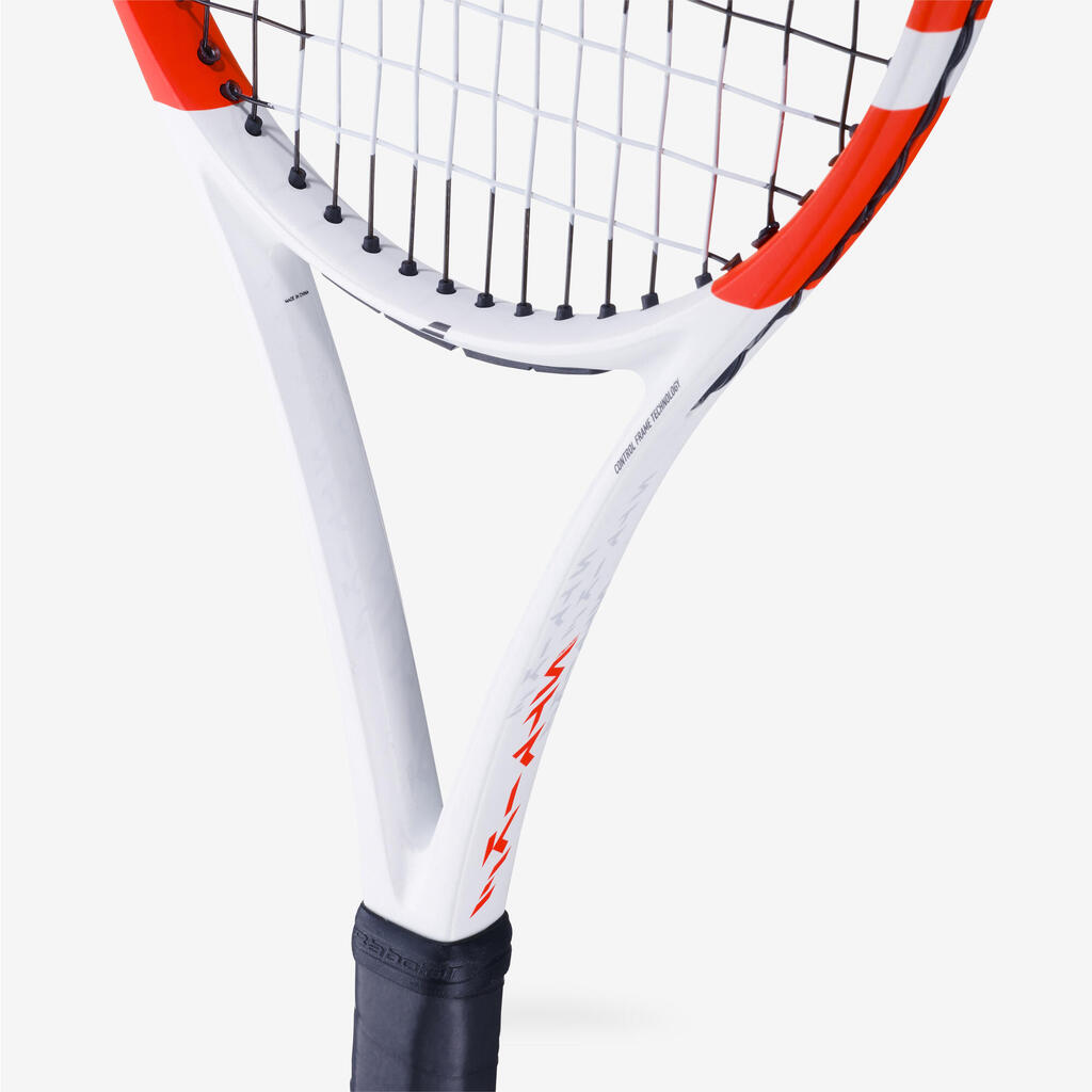 Tenisová raketa Pure Strike 100 16×19 bielo-oranžová 300 g